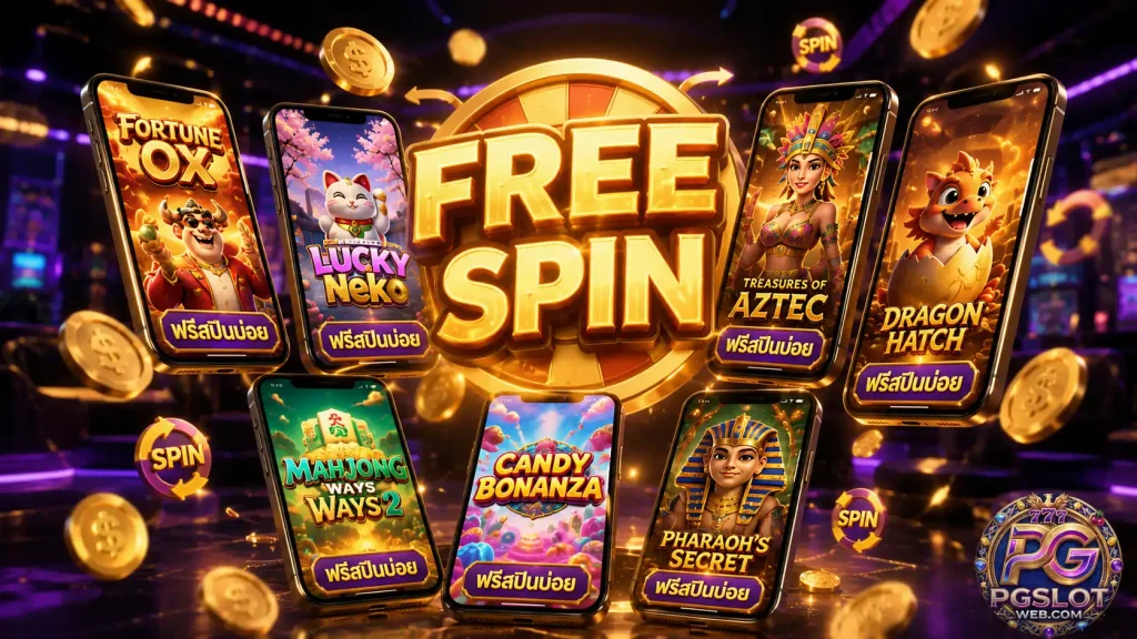 pg slot ฟรีสปินบ่อย 7 เกมเด็ด แจกฟรีสปินถี่ 2026