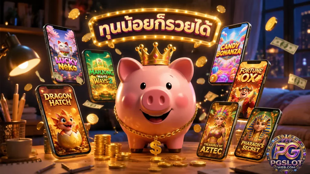 pg slot เกมทุนน้อย 7 เกมเริ่มเบท 1 บาท กำไรปัง 2026