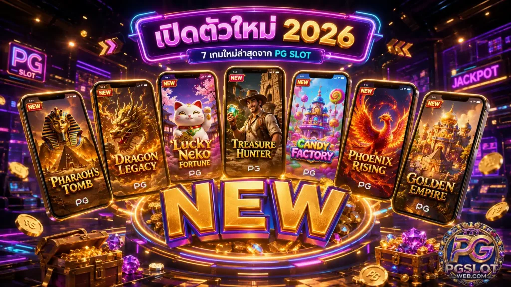 pg slot เกมใหม่ล่าสุด 2026 เปิดตัว 7 เกมเด็ดห้ามพลาด